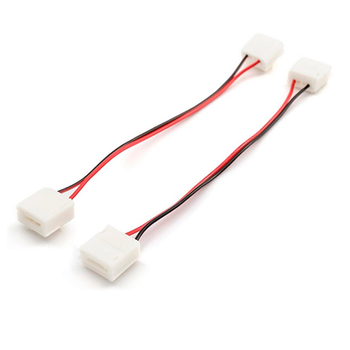 Комплект коннекторов Apeyron Electrics 09-14 (2 клипсы с проводами) для одноцветной светодиодной ленты 12В 10мм IP65 - Светильники - Cветодиодные ленты - . Магазин оборудования для автономного и резервного электропитания Ekosolar.ru в Петропавловске-камчатском