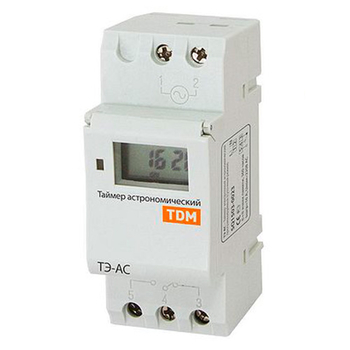 Таймер электронный астрономический ТЭ-АС 16А-DIN TDM SQ1503-0023 - Электрика, НВА - Реле, автоматизация и управление - Таймеры - . Магазин оборудования для автономного и резервного электропитания Ekosolar.ru в Петропавловске-камчатском