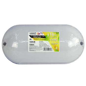 Банник LT-LBWP-03-IP65-18W-6500К LED овальный - Светильники - Для ЖКХ - . Магазин оборудования для автономного и резервного электропитания Ekosolar.ru в Петропавловске-камчатском