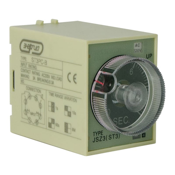 Реле времени 220V ST3PC-B (0.1-1s/10s/60s/6 min) Энергия - Электрика, НВА - Реле, автоматизация и управление - Реле времени - . Магазин оборудования для автономного и резервного электропитания Ekosolar.ru в Петропавловске-камчатском