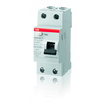 ABB FH202AC УЗО 2P 40A 30mA (AC) - Электрика, НВА - Модульное оборудование - Узо - . Магазин оборудования для автономного и резервного электропитания Ekosolar.ru в Петропавловске-камчатском