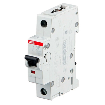 Автоматический выключатель ABB S201 1P 16А (С) 6kA - Электрика, НВА - Модульное оборудование - Автоматические выключатели - . Магазин оборудования для автономного и резервного электропитания Ekosolar.ru в Петропавловске-камчатском