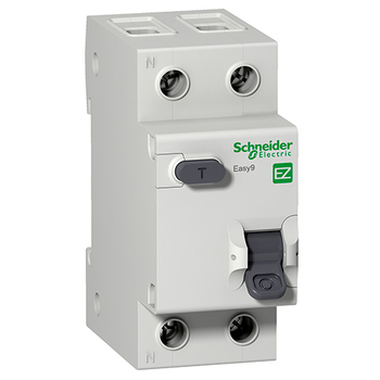 Дифференциальный автоматический выключатель Schneider Electric EASY 9 1P+N 32А 30мА C AC 4,5 кА - Электрика, НВА - Модульное оборудование - Дифференциальные автоматы - . Магазин оборудования для автономного и резервного электропитания Ekosolar.ru в Петропавловске-камчатском