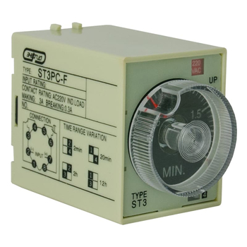 Реле времени 220V ST3PC-F (0.25-2m/20m/2h/12h) Энергия - Электрика, НВА - Реле, автоматизация и управление - Реле времени - . Магазин оборудования для автономного и резервного электропитания Ekosolar.ru в Петропавловске-камчатском