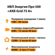 ИБП для котла Энергия Про 500 + Аккумулятор Grid 75 Ah 12 v (300Вт - 137мин) - ИБП и АКБ - ИБП для котлов - . Магазин оборудования для автономного и резервного электропитания Ekosolar.ru в Петропавловске-камчатском